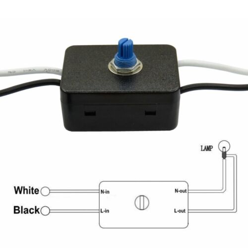 Kit de interruptor atenuador de 110 ~ 120 V CA 3-100W para luz LED / CFL / incandescente / lámpara de piso - Imagen 3 de 8