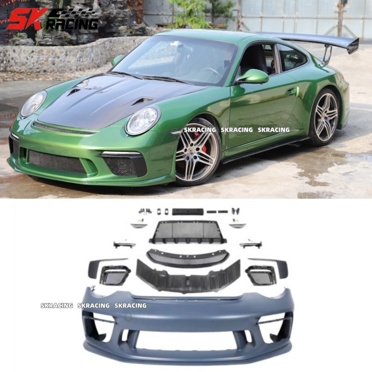 For Porsche 911 997 Carrera 2006-2011 Upgrades GT3 Style