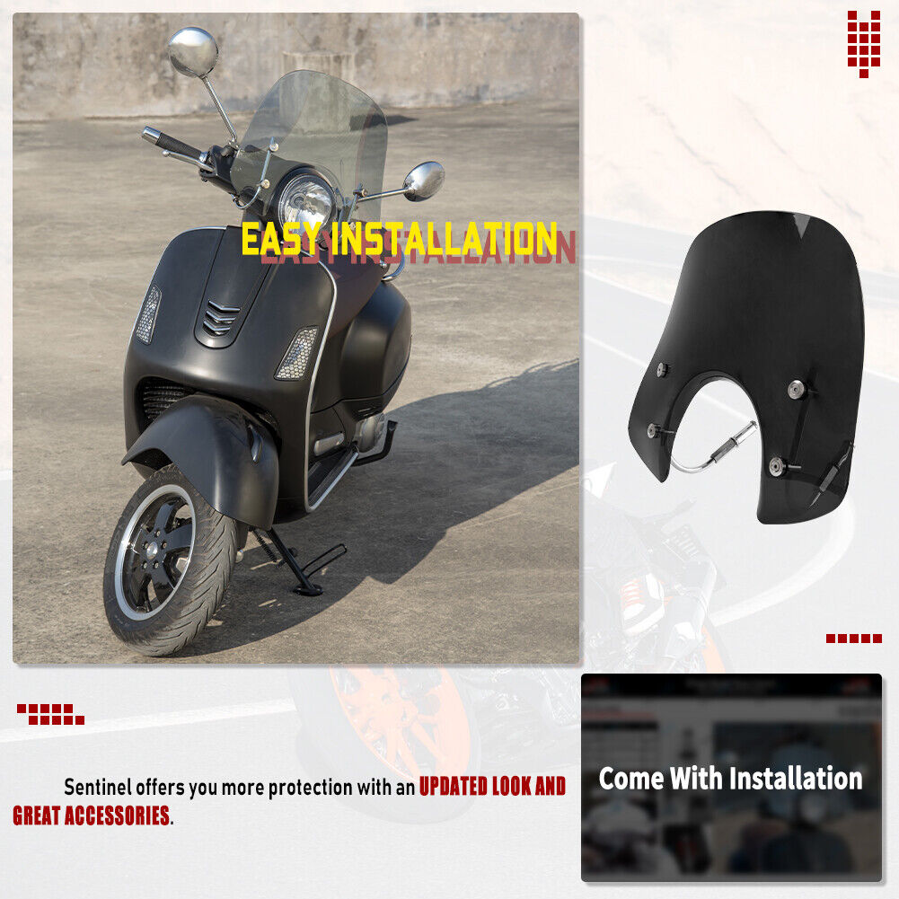 Windshield Windscreen for Piaggio Vespa LX 50 125 50 GT 200 GTS