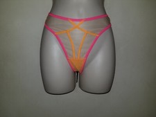 Honey Birdette Saskia Thong in Pink and Mango size Large NWT