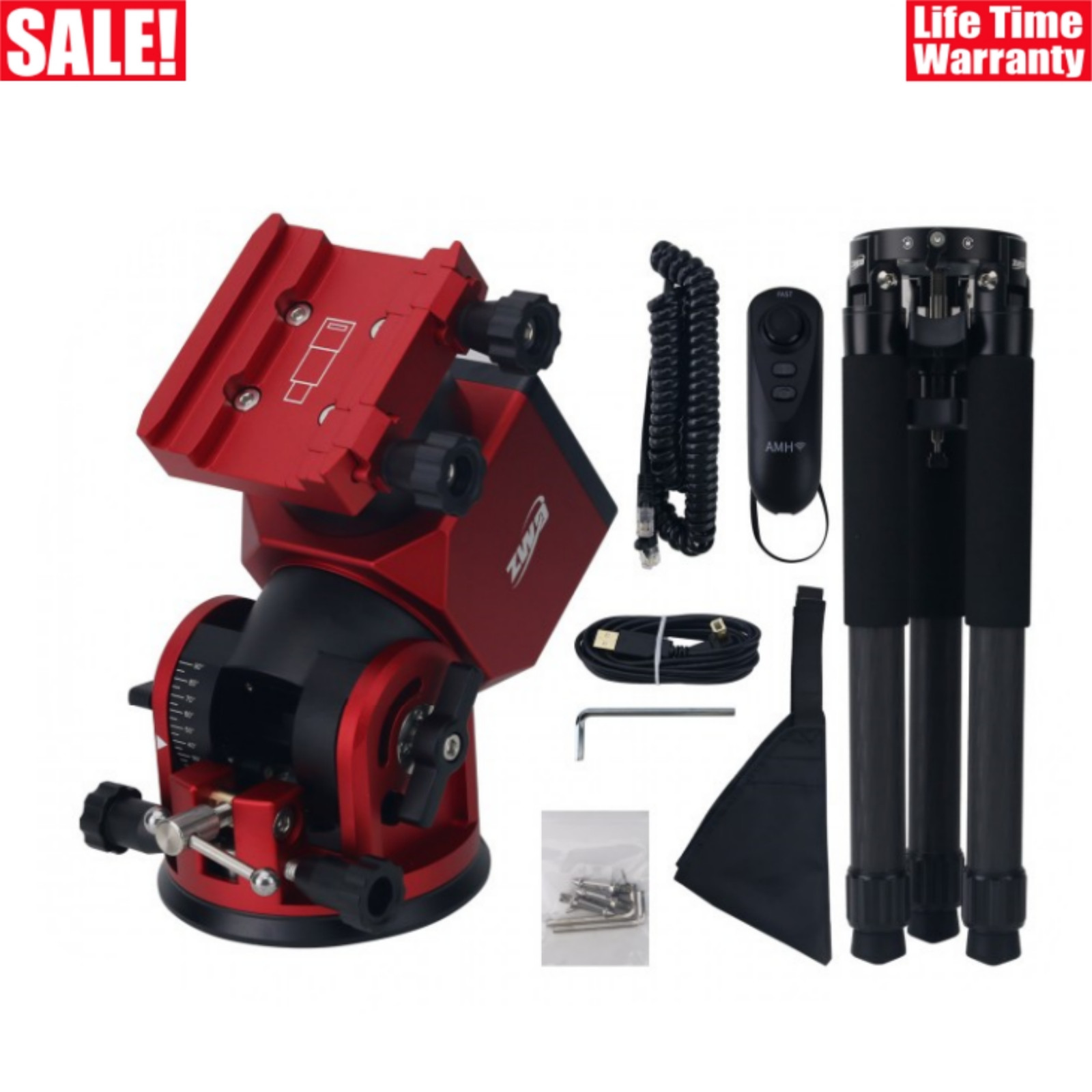 ZWO AM3 Harmonic Equatorial Mount 8KG Load with TC40 Tripod Support APP Control