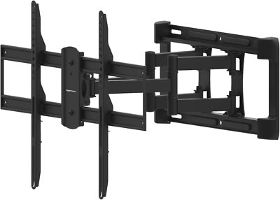 Heavy-duty, dual-arm, full-motion articulating TV stand for 37in. to 80-inch TVs