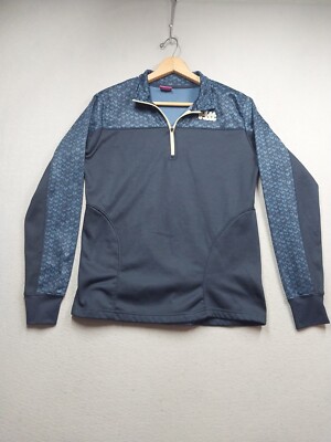 Campus Heritage Pitt Sweatshirt Womens Size Large Navy Blue 1/4 Zip Pittsburgh