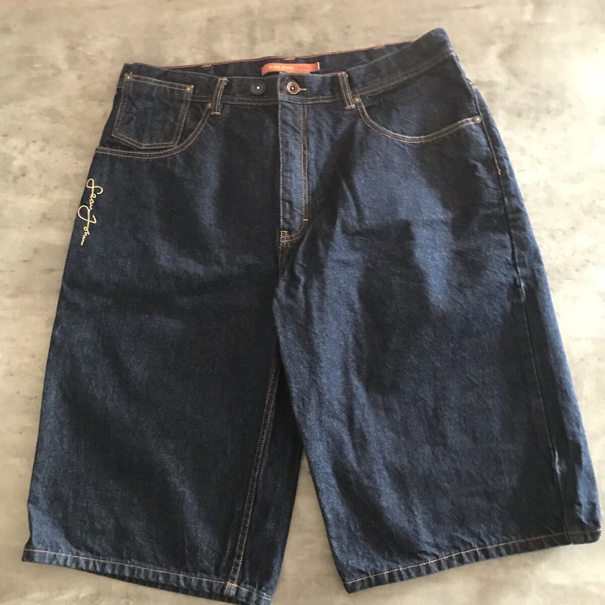 Sean John Denim Shorts Mens 38 Jorts Baggy Skater Hip Hop Sean John Denim Shorts Mens 38 Jorts Baggy Skater Hip Hop