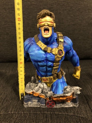 MARVEL X Men CYCLOPS Comic style custom Hand Painted Bust - Picture 5 of 5