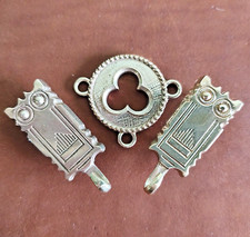 Medieval German Belt Strap Ends, Replica Buckles for Ladies Historical Costume