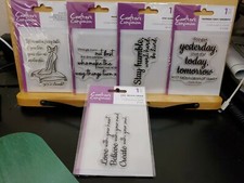 Crafters Companion Stamps Set of 5 Clear Acrylic Stamps