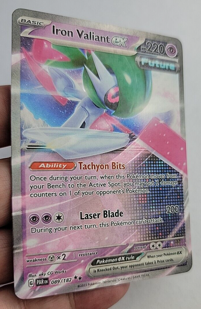 Pokemon Card Iron Valiant EX 089/182 Holo Paradox Rift