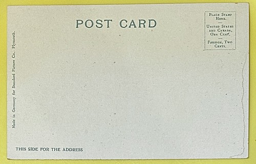 Plymouth Massachusetts • Multi View Postcard 4 Historical Homes • Undivided Back - Picture 2 of 2
