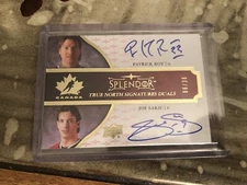 2017-18 Upper Deck Splendor True North Signatures Duals /36  Roy Sakic
