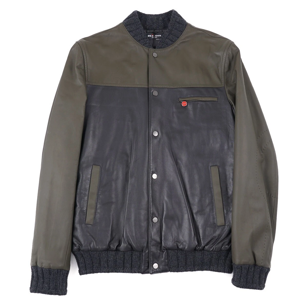 Kiton leather best sale jacket