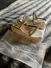 New White Wedding Shoes/Heels for Bride, Size 7