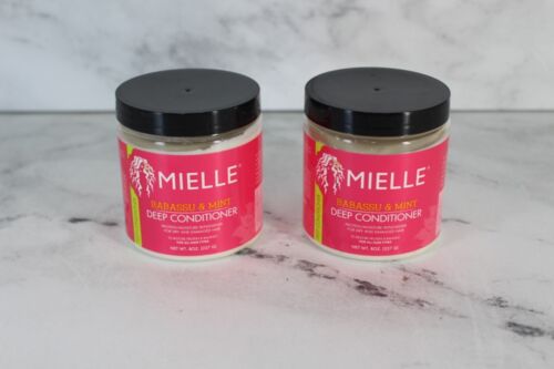 2 pezzi Mielle Babassu e condizionatore profondo come nuovo ~ 8 FL OZ CIASCUNO ~ SPEDIZIONE VELOCE