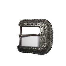 Wrangler 2010 Large Western Style Engraved Floral Motif Belt Buckle