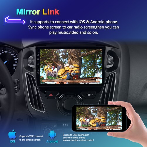Android13 Car Stereo Head Unit For Ford Focus 2012-2018 GPS CarPlay RDS 6G+128GB - Picture 9 of 17