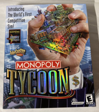 Monopoly Tycoon CD-ROM Vintage PC Game Infogames Factory Sealed Big Box