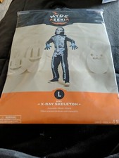 Hyde And Eek X-Ray Skeleton Halloween Costume Size Large 12-14 New Free Ship