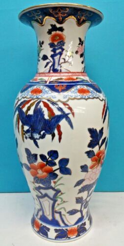 JARRÓN ALTO CHINO ANTIGUO/DE COLECCIÓN, PORCELANA ESMALTADA, FIRMADO - Imagen 3 de 11
