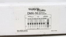 Stellar Labs DMX-16 - 16 Channel DMX Controller - New Sealed - See desc.