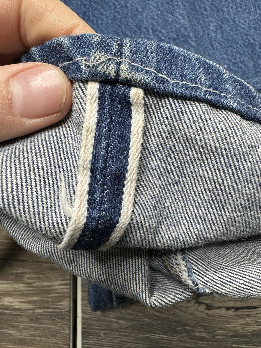 Vintage 80s Levis 501 Jeans Redline Selvedge #555 USA 34x33 (Act 