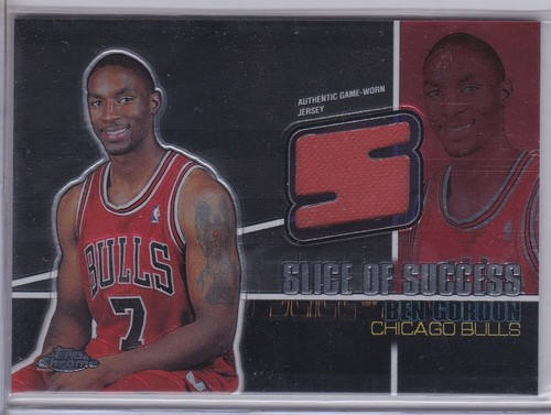 Ben Gordon 2004-05 TOPPS CHROME Jersey Card #SS-BG - #/500