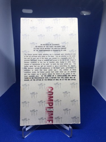 Sugar Ray Leonard vs. Roberto Duran III Authentic Boxing Fight Ticket 12/07/1989 - Picture 6 of 12