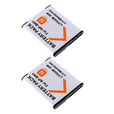 2x Battery for Sony Sony NP-BN1 N TYPE DSC-WX5 TX5 TX7 TX9 T99 W310 W320 W350