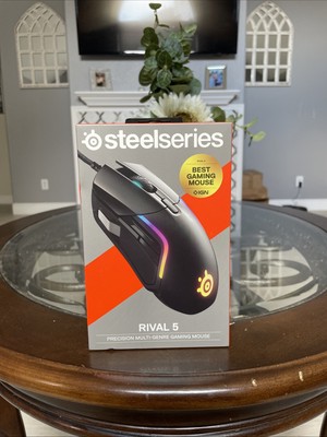 BRAND NEW SEALED STEEL SERIES Rival 5 RGB Precision Optical Gaming Mouse Black