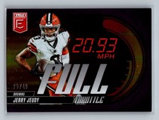 2025 Donruss Elite Jerry Jeudy Full Throttle Purple #18 #/49