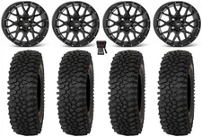 ITP Hurricane 15" Wheels Black 35" Roctane ST Tires Can-Am Commander Maverick
