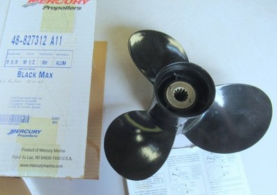 Mercury 48-827312A11 Black Max 3RH Propeller 11-5/8 X 10.5'' OEM New Boat Parts