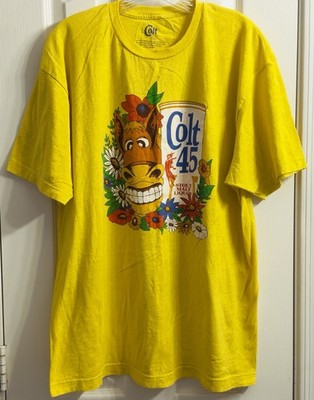 Colt 45 Party Mule Stout Malt Liquor Mens Retro Shirt