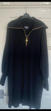Image of barbour knitted black dress size 14 bnwt