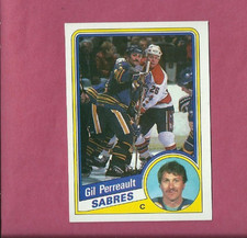 1984-85 TOPPS GILBERT PERREAULT CARD #19 BUFFALO SABRES