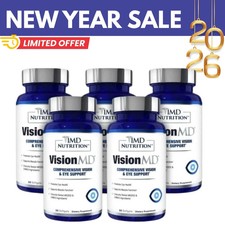1MD Nutrition Vision MD Eye Vitamin CARMIS - Eye Supplement 30 Softgels USA 5pck