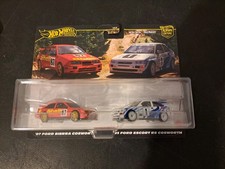 hot wheels car culture twin pack Ford Sierra Cosworth and Ford escort Rs  
