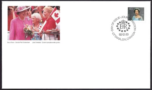 CANADA 1992 "QUEEN ELIZABETH II" FIRST DAY COVER !! M23