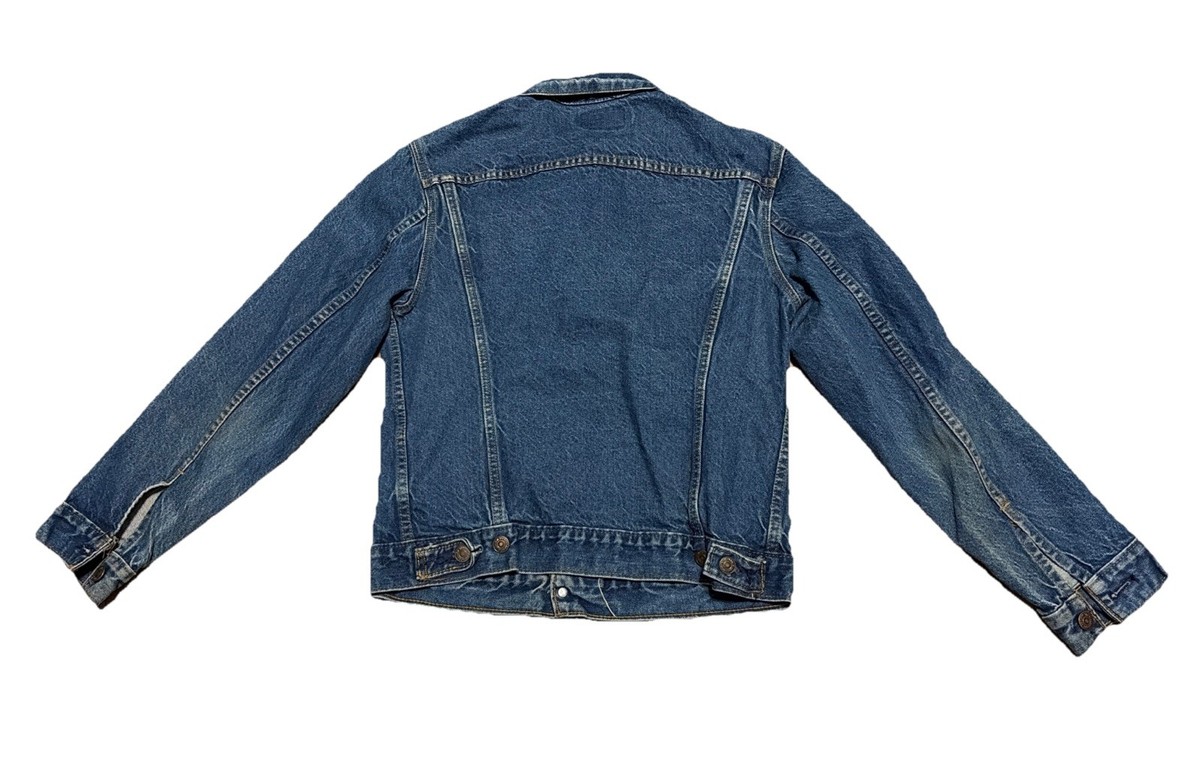 Vintage Levis Trucker Jacket Mens 38 Type 3 Denim Indigo 80s USA