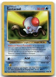 Tentacool 56/62 Fossil Unlimited Common Pokemon TCG