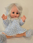 Vintage Italocremona 12” Baby Corinne Made In Italy Sleepy Eyes Knit Outfit 60's — photo 4