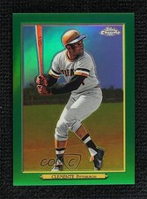 2020 Topps Turkey Red Chrome Series 2 Green Refractor 5/10 Roberto Clemente g2u