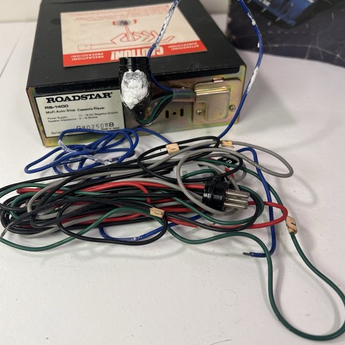 Vintage Roadstar RS-1400 Auto Kassettenspieler verpackt mit Anleitung Mofi getestet - Bild 13 von 15