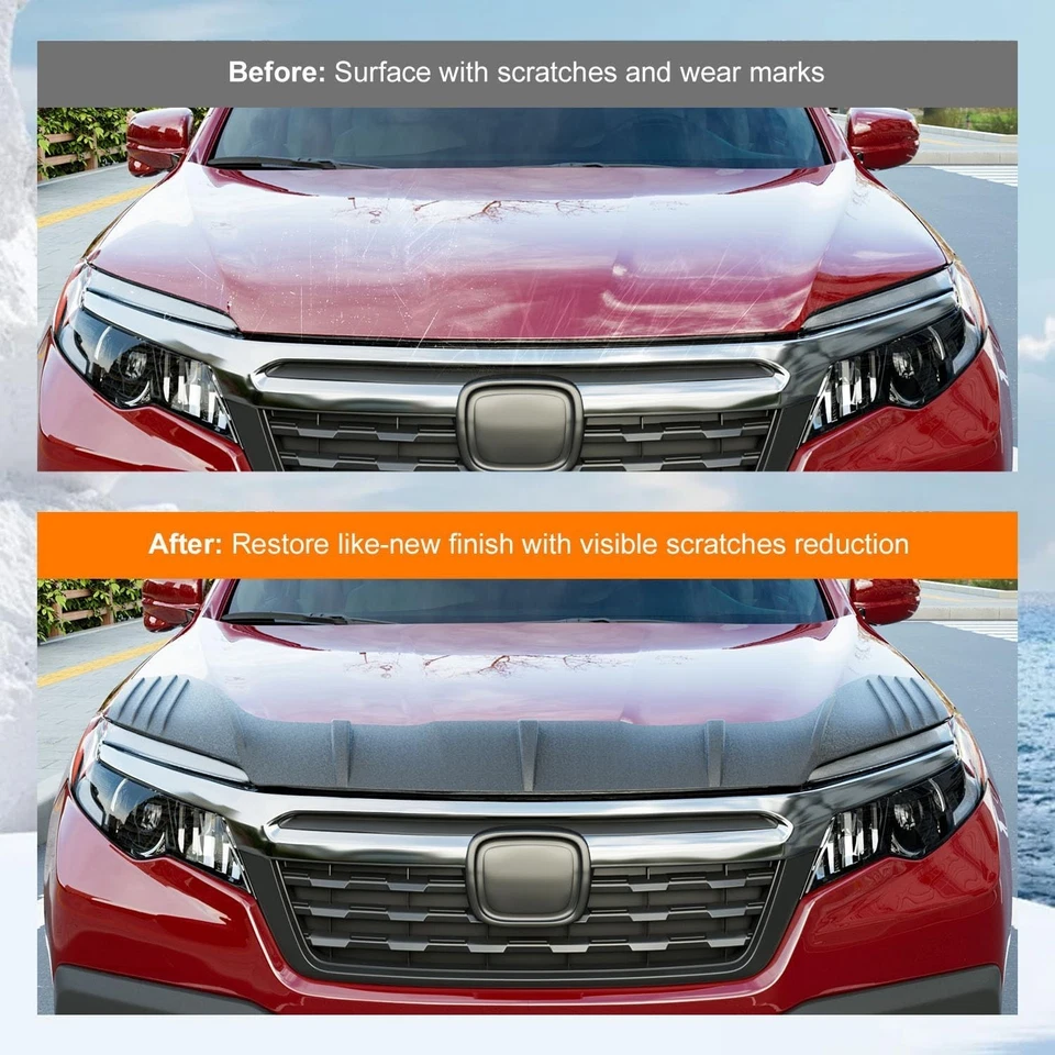 For 2017-2020 Honda Ridgeline 2016-2022 Pilot Hood Deflector Hood Protector Foto 3 de 4