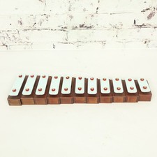 Unbranded Individual Resonator Bells Whole Notes Set of 11 White  Red