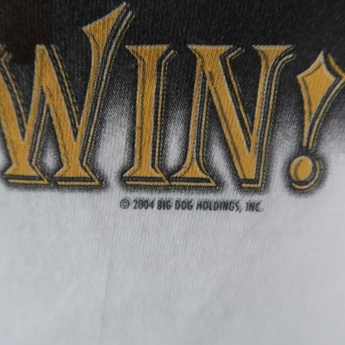 Vintage Y2K 2004 The Big Dogs Play to Win T Shirt Size 2XL XXL White - Picture 12 of 13