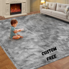 Large Soft Plush Shag Rug   Non-Slip Area Carpet for Living Room  Bedroom