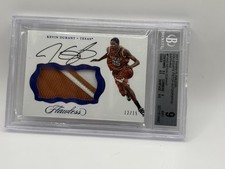 2017 Flawless Kevin Durant Sapphire Patch Auto /15 BGS 9 MINT - Texas  RARE