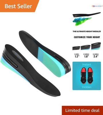 Height Increase Insoles Adjustable 2.4 Inch Shoe Lifts Men Cushions