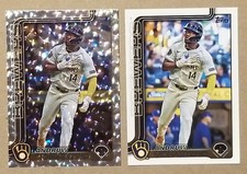 2025 Topps Series 2 Andruw Monasterio Card Silver Patterned Foilboard+Base MIL