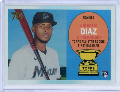 2021 Topps All Star Rookie Cup Lewin Diaz Miami Marlins Rookie Variation #10